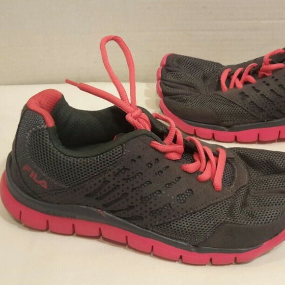 Fila Skele Toes Sneakers Pink/Gray Size 6 M - Picture 6 of 8